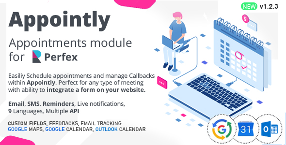 Appointly v1.2.5 Perfex CRM预约插件 - 高效管理客户预约的完美解决方案