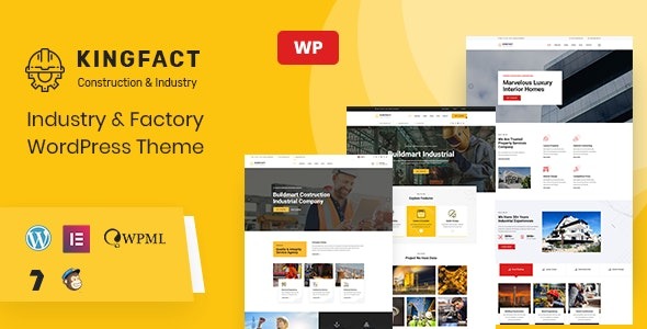 Kingfact v1.1.1 Industry & Factory WordPress Theme + RTL - 工业与工厂企业WordPress主题