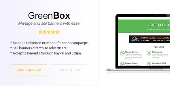 Green Box v3.07独立脚本 – 管理和销售横幅广告