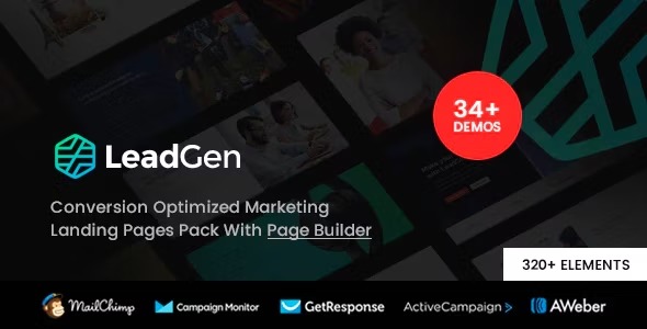 LeadGen v1.8 多功能营销着陆页包与HTML构建器 - 高效营销解决方案