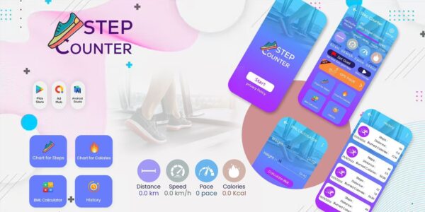 Step Counter – Pedometer – Android v1.0 | 安卓计步器应用