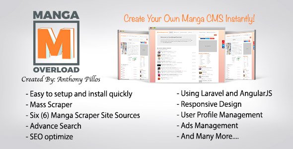ILoveMangaOverload CMS v1.7.1 PHP脚本 - 漫画内容管理系统