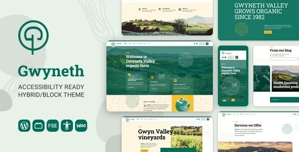 Gwyneth v1.0.7 无障碍全站编辑WordPress区块主题