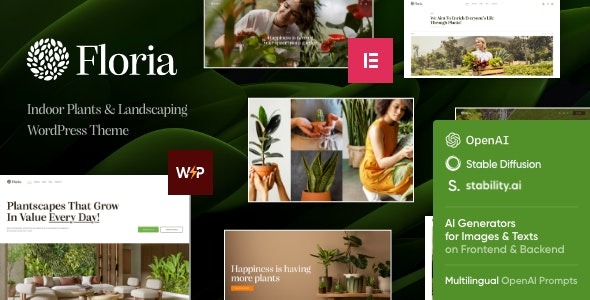 Floria v1.0 园艺与景观美化 WordPress 主题