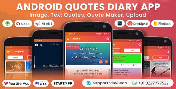 Android Quotes Diary v5.0 (图片, 文字引用, 引用制作器, 上传) - 安卓引用日记应用