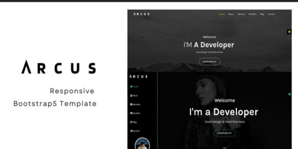 Arcus (v1.0) 个人作品集Bootstrap HTML模板