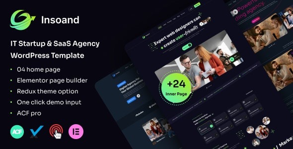 Insoand v1.0.0 IT初创公司及SaaS机构WordPress主题