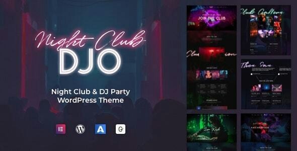 DJO (v1.1.2) Nightclub & DJ WordPress主题 - 夜总会与DJ音乐网站模板