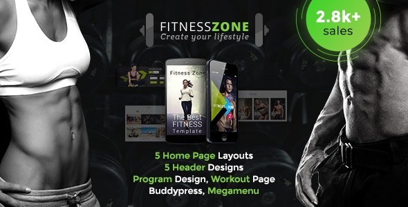 Fitness Zone WordPress Theme v5.3 - 健身房与健身中心完美适配的WordPress主题