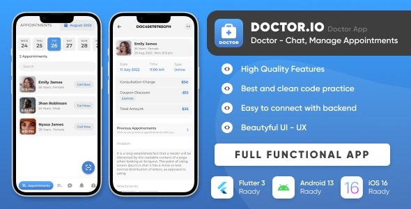 Doctor.io (2024年3月28日) 医生预约管理与在线诊断应用