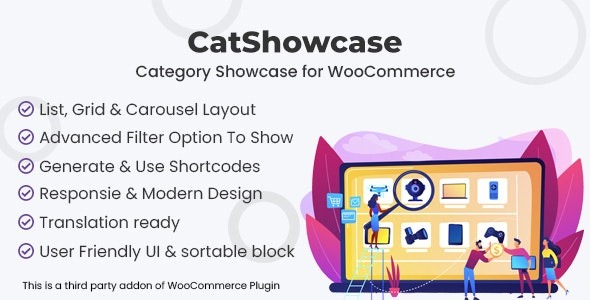 CatShowcase v1.0.0 WooCommerce分类展示插件