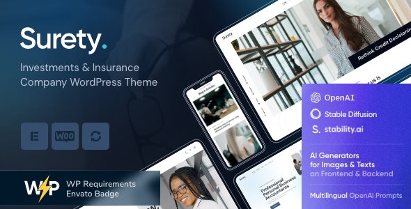 Surety v1.0 Finance WordPress Theme - 金融行业专业WordPress主题