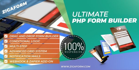 Zigaform (v6.0.9) PHP表单生成器 - 联系与调查表单构建工具