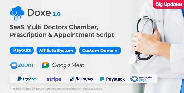 Doxe v2.2 SaaS 医生诊室、处方与预约系统 - 专业医疗管理解决方案