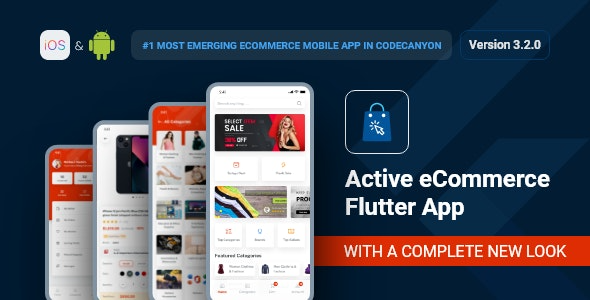 Active eCommerce Flutter App v5.0.0 - 电子商务Flutter应用解决方案