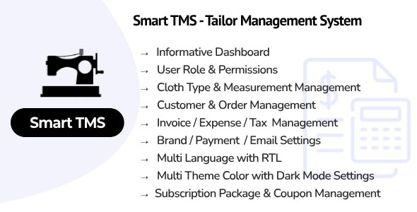 Smart TMS SaaS v1.1 Tailor Management System - 高级裁缝管理系统解决方案