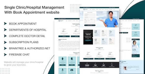 Single Clinic v1.2 医院管理系统与预约网站