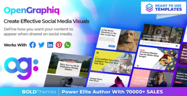 OpenGraphiq v1.1.7 WordPress社交图片生成器