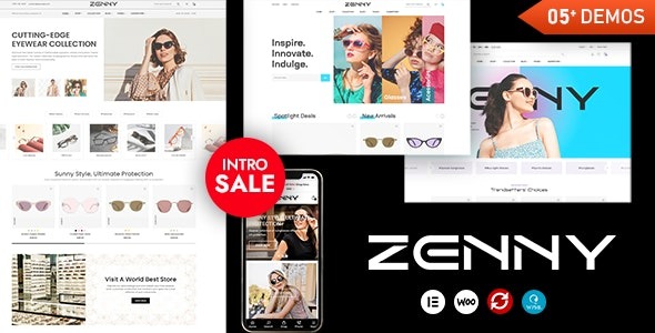 Zenny v1.7.4 眼镜店Elementor WooCommerce WordPress主题