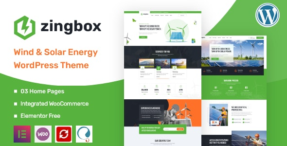 Zingbox v1.0.9 Wind & Solar Energy WordPress Theme - 风能与太阳能能源企业WordPress主题