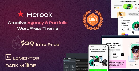 Herock v1.0.3 机构与作品集WordPress主题 - 专业创意展示解决方案