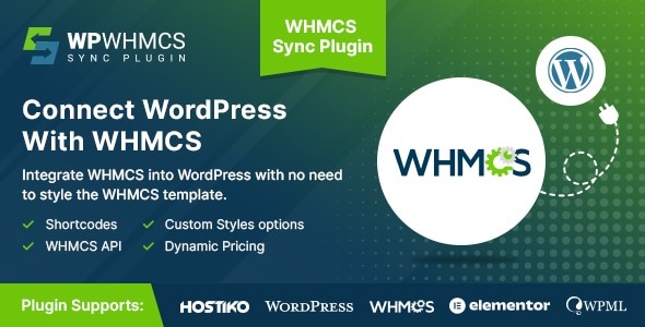 WHMCS Sync v2.2.1 WHMCS集成插件 - WordPress网站管理终极解决方案