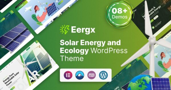 Eergx v1.0 Ecology & Solar Energy WordPress Theme - 生态与太阳能能源WordPress主题