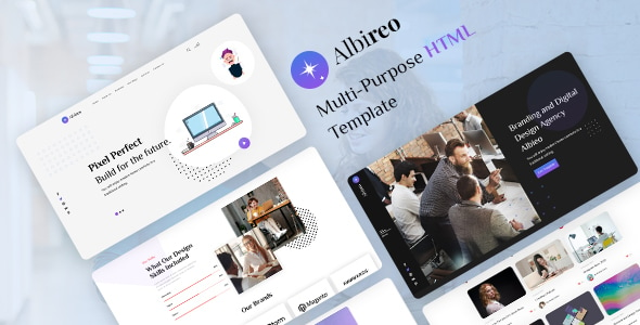 Albireo – 创意单页HTML5模板（Albireo – Creative One Page HTML5 Template）