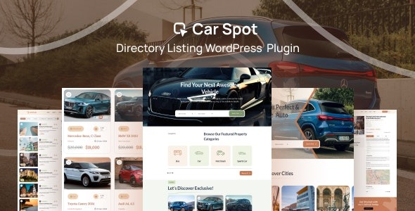 CarSpot v1.0.4 汽车目录列表WordPress插件 - 专业汽车展示与分类解决方案