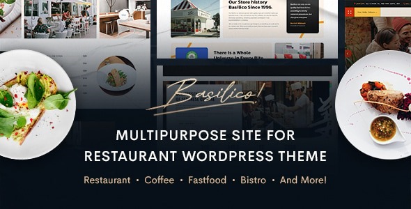 Basilico v1.0.0 餐厅与咖啡馆 WordPress 主题 - 专业餐饮网站设计