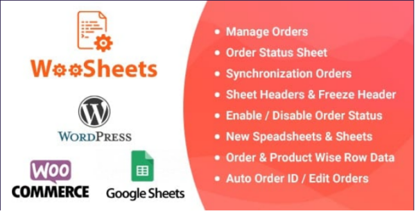 WooCommerce Google Spreadsheet Addon v9.2.0 (导入/导出) (WooSheets) - 高效管理WooCommerce订单的Google表格插件