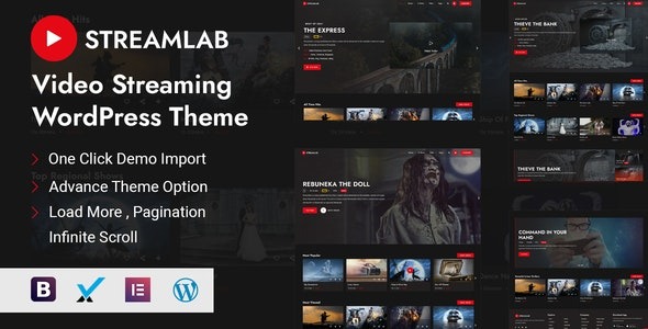 Streamlab v3.3 视频流媒体WordPress主题 - 专业影视平台解决方案