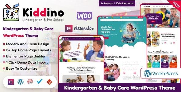 Kiddino (v1.2.3) 儿童与幼儿园WordPress主题