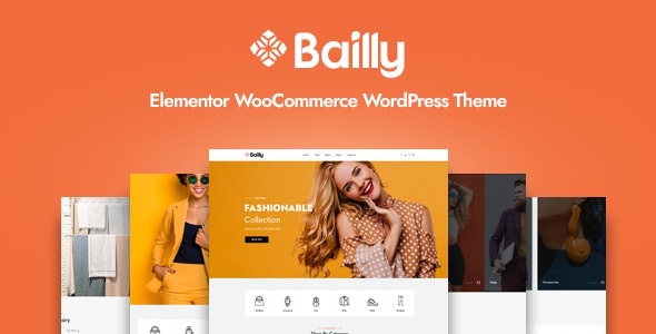Bailly v1.3.0 Elementor WooCommerce WordPress主题 - 响应式电商网站设计