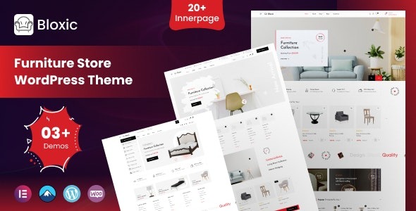 Bloxic v.1.0.1 家具商城WooCommerce主题 - 现代家居电商解决方案