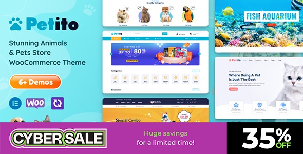 Petito v1.6.2 动物和宠物商店WooCommerce主题 - 专为宠物用品电商设计