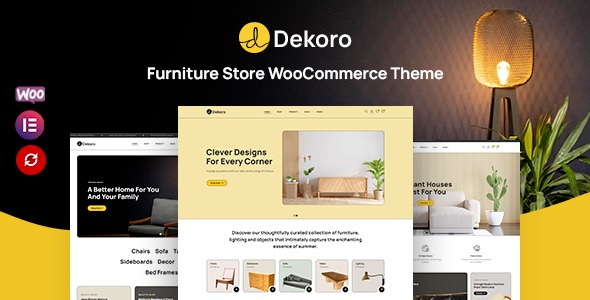 Dekoro v1.0.3 家具商城WooCommerce主题 - 现代家居电商解决方案
