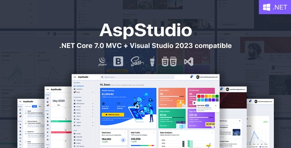 AspStudio v4.5 ASP.NET Core 7.0 MVC Bootstrap 5 后台管理模板 - 高效开发框架