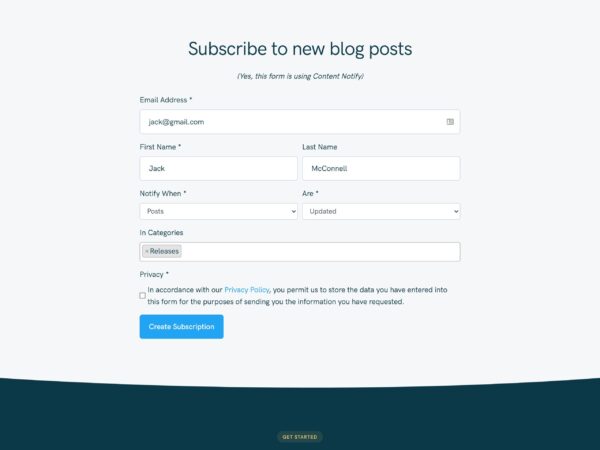 Content Notify v1.16.9 - WordPress内容更新通知插件