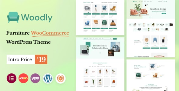 Woodly v1.3 动画家具WooCommerce主题 - 打造精美在线家具商店