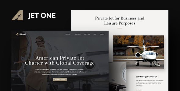 Jet One v1.2.6 私人航空公司WordPress主题 - 专为航空业打造的高端网站解决方案