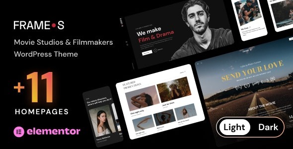 Frames v1.5.2 电影工作室与电影制作人WordPress主题