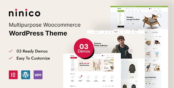 Ninico v1.0.7 Minimal WooCommerce WordPress Theme - 极简风格WooCommerce商城主题