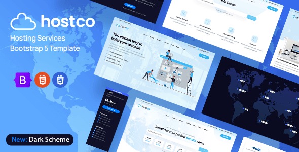 Hostco (v1.0.3) 虚拟主机HTML模板 - 专业网站托管解决方案