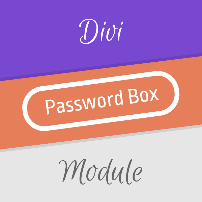Divi Password Box Module v1.2.0 - 增强Divi密码输入功能的模块