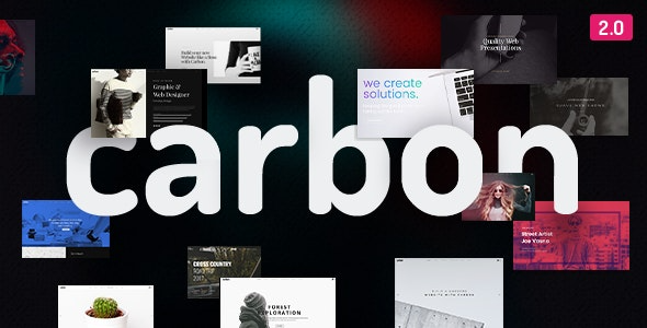 Carbon v3.1.2 清洁简约多功能WordPress主题 - 创新多概念设计