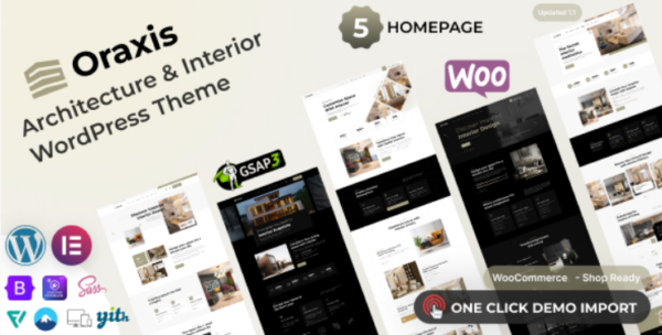 Oraxis v1.1.0 建筑与室内设计WordPress主题