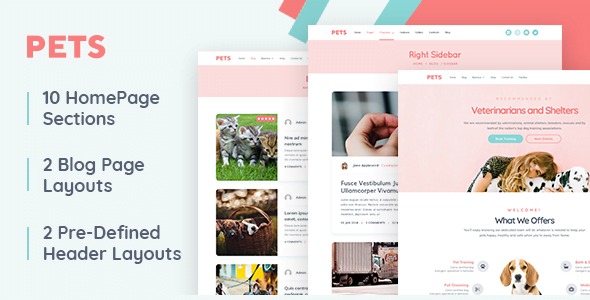 MyThemeShop Pets WordPress Theme v1.0.10 - 宠物网站主题