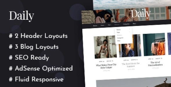 MyThemeShop Daily WordPress Theme v1.0.8 - 每日新闻杂志风格WordPress主题