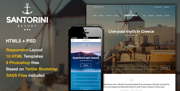 v1.11.1 CSSIgniter Santorini ResortWordPress Themes - 豪华度假村主题
